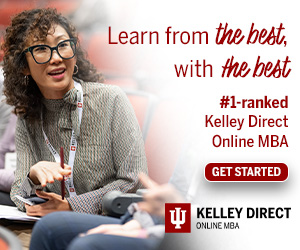 Learn from the Best, with the best. #1-ranked Kelley Direct Online MBA