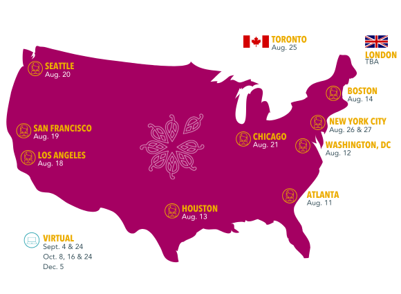 2025 Forté MBA Forums Map