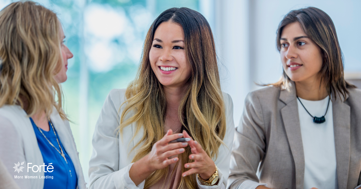 Women Talking in Office